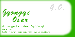 gyongyi oser business card